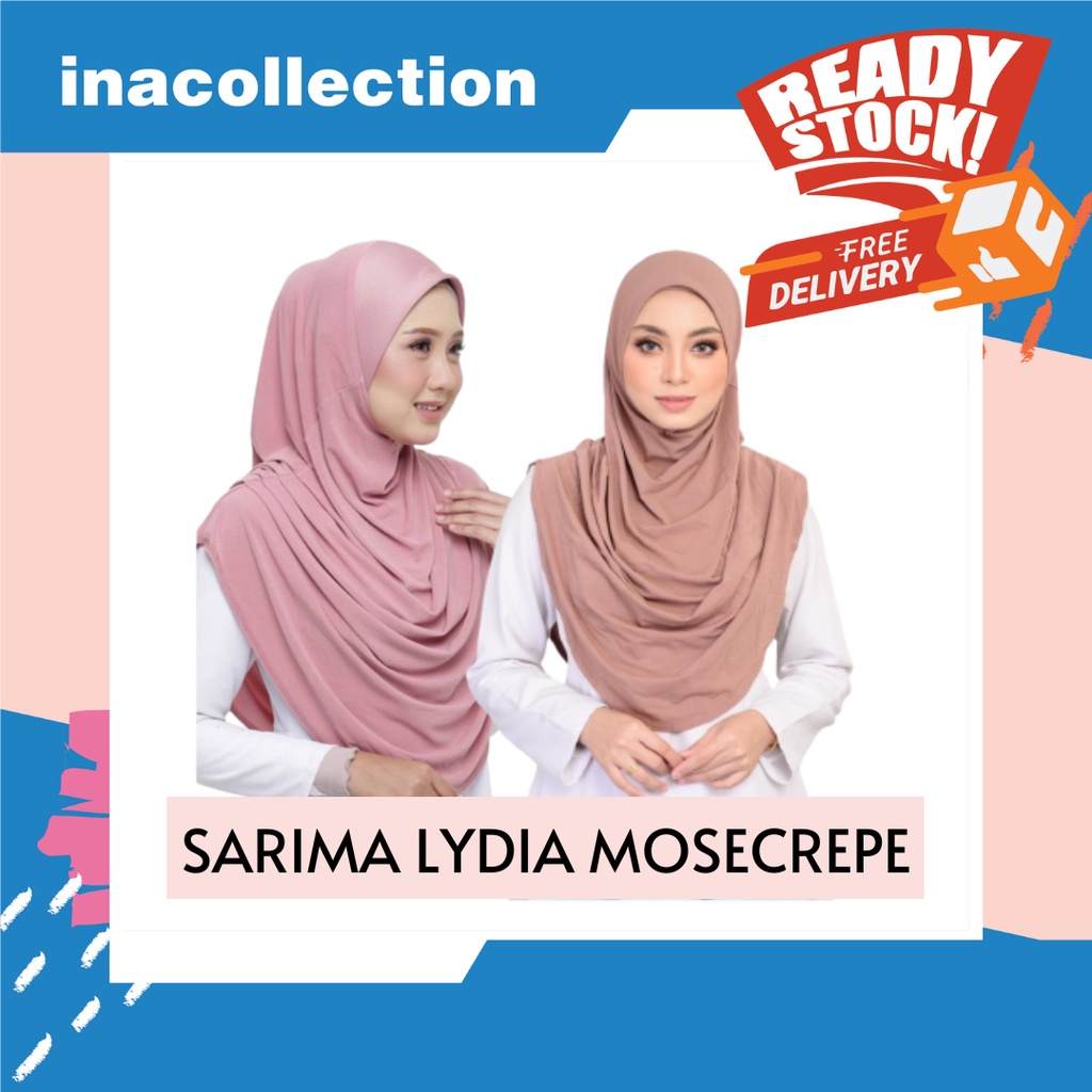 LELONG SARIMA LYDIA MOSCREPE / TUDUNG SARUNG LYDIA AWNING SCUBA