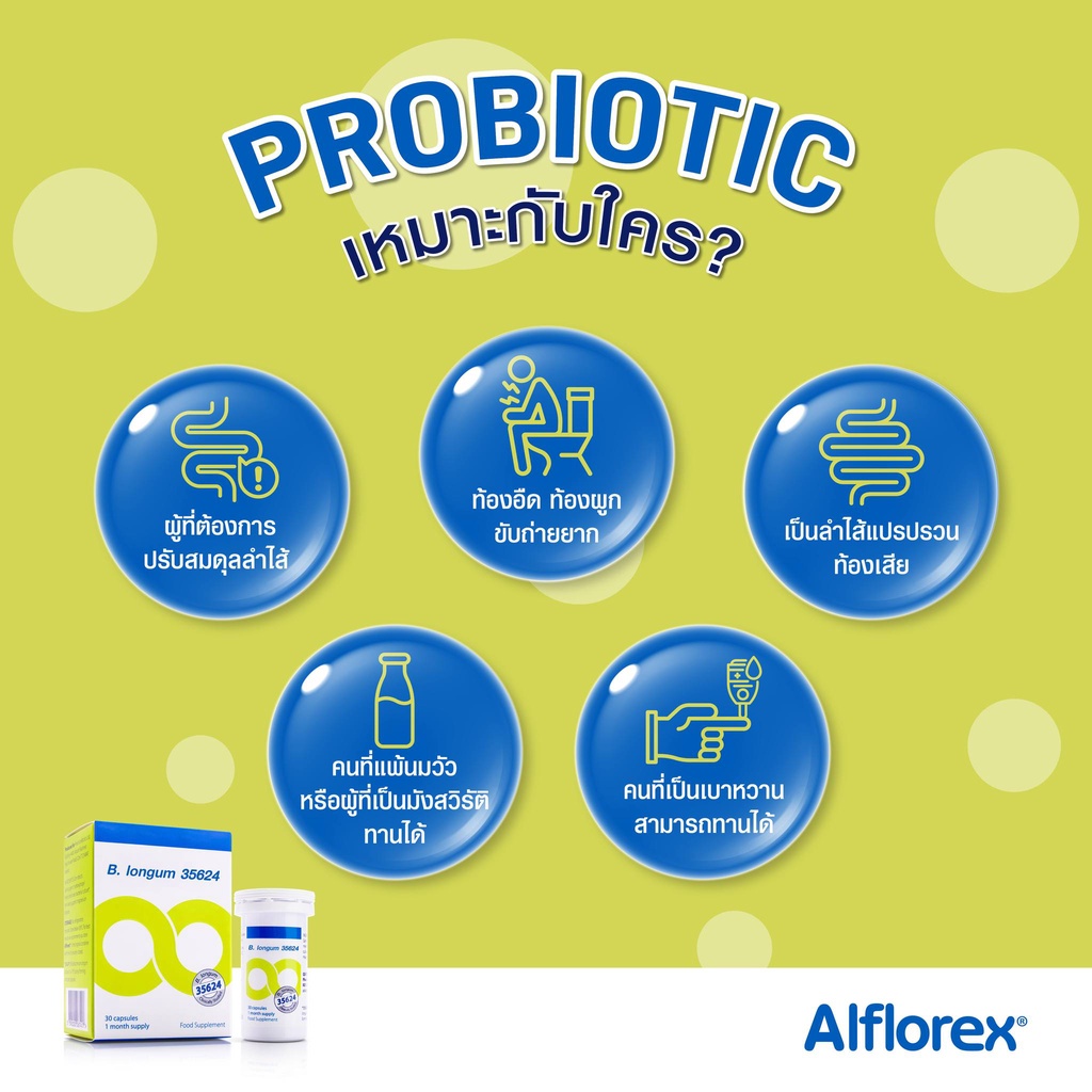 (EXP10/26) Alflorex อัลฟลอเร็กซ์ โพรไบโอติก (นำเข้าโดย Vistra ) probiotics probiotic precisionbiotics - รูปที่ 5