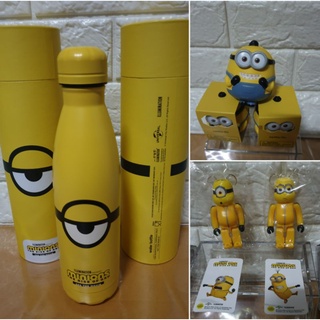 ⚡พร้อมส่ง⚡ 💛💙มินเนี่ยน Minions The rise of gru - illumination ขวดน้ำเก็บความร้อน,เย็น / Bearbrick / สกุชชี่ Squishy