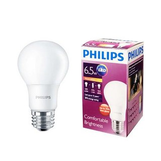 หลอดไฟ แอลอีดี ฟิลิปส์ LED Bulb Philips 6W E27 แสง3000K แสงวอร์มไวท์ (1กล่อง/12หลอด)