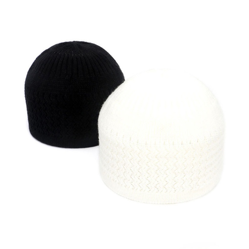 Oke หมวกสวดมนต์ Topi Kufi สําหรับหัวสวมหมวกสวดมนต์อิสลามผู้ชายหลายสี Acryli