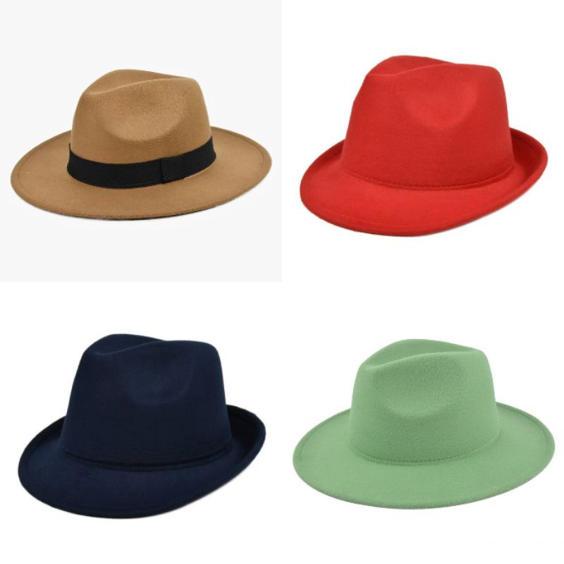 หมวกปานามา และทรงคาวบอย ผ้าวูล ส่งจากไทย🇹🇭
