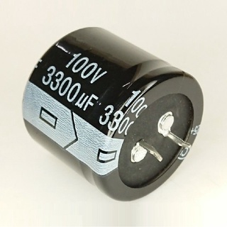 C 3300uF 100V 105°C Capacitor คาปาซิเตอร์