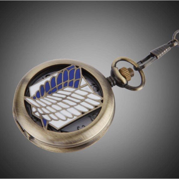 พร้อมส่ง ย้อนยุค นาฬิกาพก โจมตียักษ์Retro Pocket watch Attack on titan