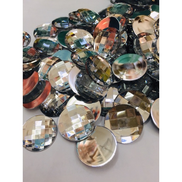 พลอยฐานเรียบขนาด810 12 14 1618 20 มิลแพค100 ชิ้น - รูปที่ 5