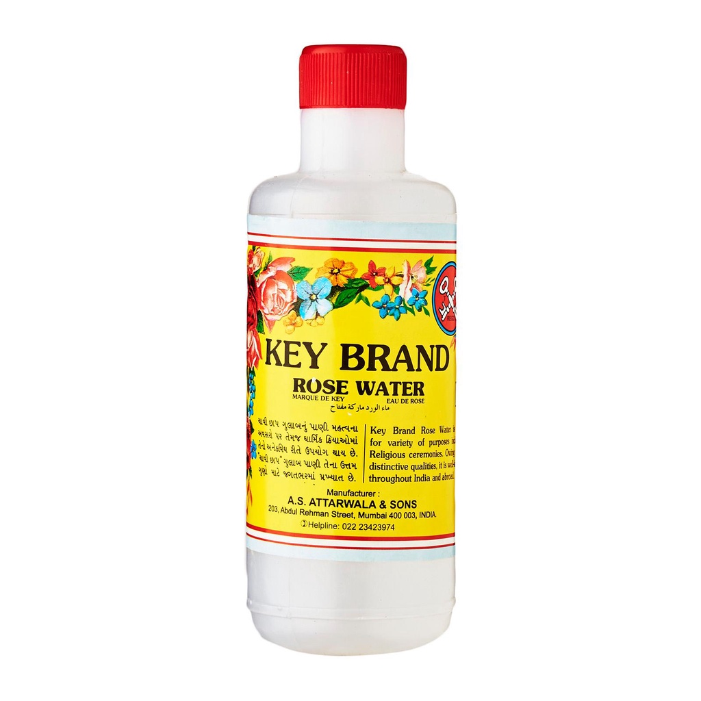Key Brand Rose Water (Gulabjal) 200 ml น้ำกุหลาบ 200 มล