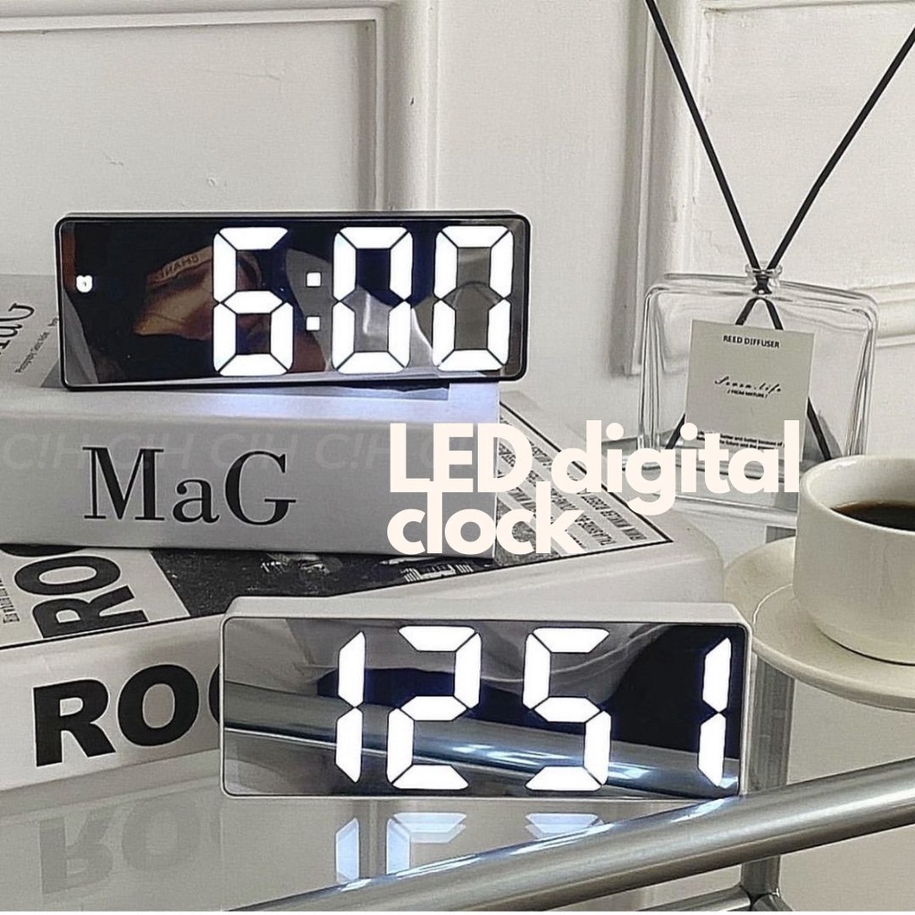 พร้อมส่ง นาฬิกาตั้งโต๊ะ LED DIGITAL CLOCK – โปรปัง