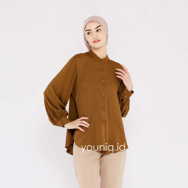 Renata O-Neck Blouse แขนบอลลูน | คุณNIQ.ID