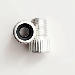 2ชิ้น อะแดปเตอร์หัวแปลงสูบลมจุ๊บเล็กเป็นจุ๊บใหญ่ PRESTA TO SHRADER VALVE ADAPPTERS 2PCS