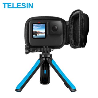 Telesin เคสกระเป๋าป้องกัน สีดํา สําหรับ GoPro HERO 11 10 9