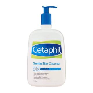 Cetaphil Gentle Skin Cleanser For All Skin Types 1000ml ผลิตภัณฑ์ทำความสะอาดผิวสูตรอ่อนโยน เหมาะกับทุกสภาพผิว