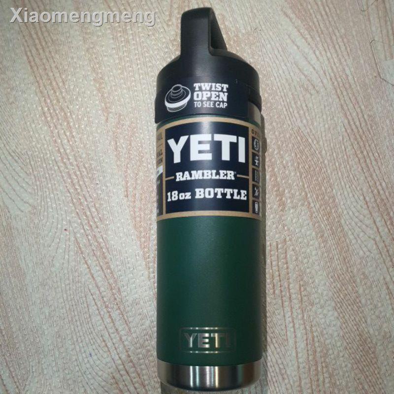 ✓พร้อมส่ง😊 ของแท้ 💯% YETI Rambler 18oz Bottle with Chug Cap กระบอกน้ำเยติจัดส่งที่รวดเร็ว2021 ทันสมัยที่สุดอุปกรณของขว