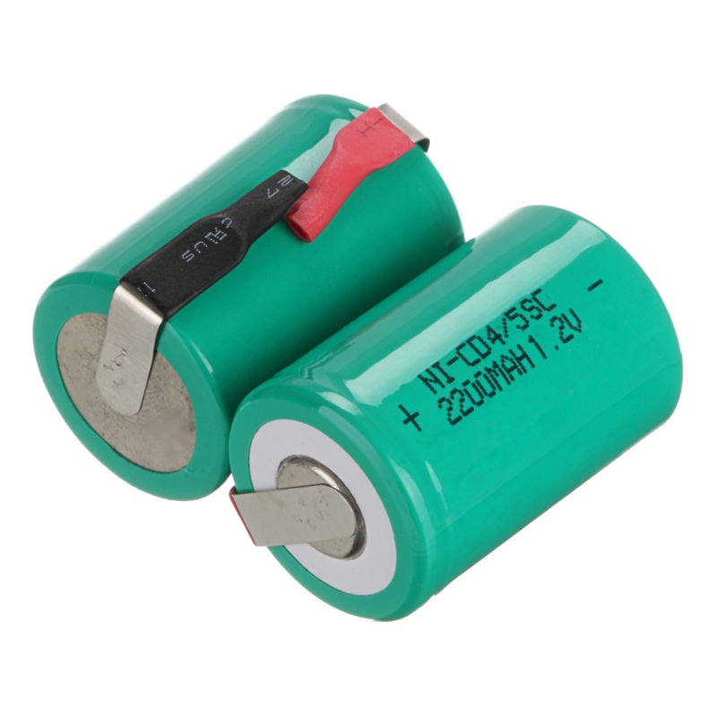 GTF 4PCS 2200mAh 45 SC Ni CD Battery 1.2V Sub C batteries with tab for