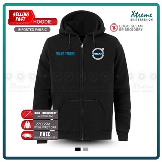 เสื้อฮู้ดดี้ ปักลาย Volvo Truck Turbo Diesel เหมาะกับของขวัญวันวาเลนไทน์ สําหรับผู้ชาย