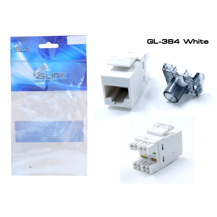Glink GL-384 Female Jack RJ-45 เต้ารับสายแลนแบบ RJ45 ตัวเมีย Cat6