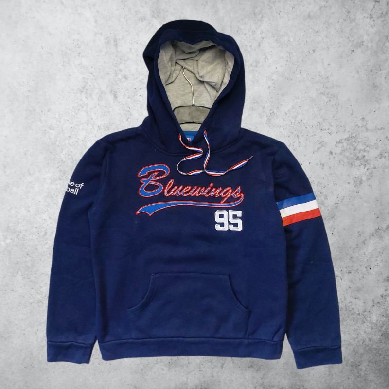 Suwon SAMSUNG BLUEWINGS FC เสื้อกันหนาวมีฮู้ดอย่างเป็นทางการสไตล์แฟชั่นที่สองดั้งเดิมสําหรับผู้ชายหร