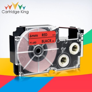 Compatible for Casio XR-9RD Cartridge Ribbon Tape Black on Red 9mm for Casio KL-60 KL-120 KL-HD1 KL-P350W Label Printer