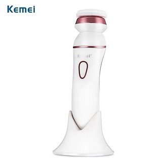 Kemei 5 In 1 ชุดอุปกรณ์นวดหน้าไฟฟ้า ทําความสะอาดผิวหน้า แบบชาร์จไฟ สําหรับผู้หญิง KM-7204