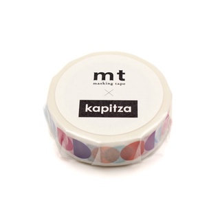 mt x kapitza Masking Tape เทปตกแต่งจากญี่ปุ่น ลายวงกลมสี ๆ ขนาด 1.5 ซม. x 10 ม.