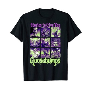 Tshirtคอลูกเรือcrew neckเสื้อยืด พิมพ์ลายโปสเตอร์ Goosebumps Stories To Give You แฟชั่นฤดูร้อน-4XL