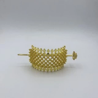 Accessories รัดเกล้าครึ่งเสี้ยวลายดอกพิกุล เครื่องประดับชุดไทย