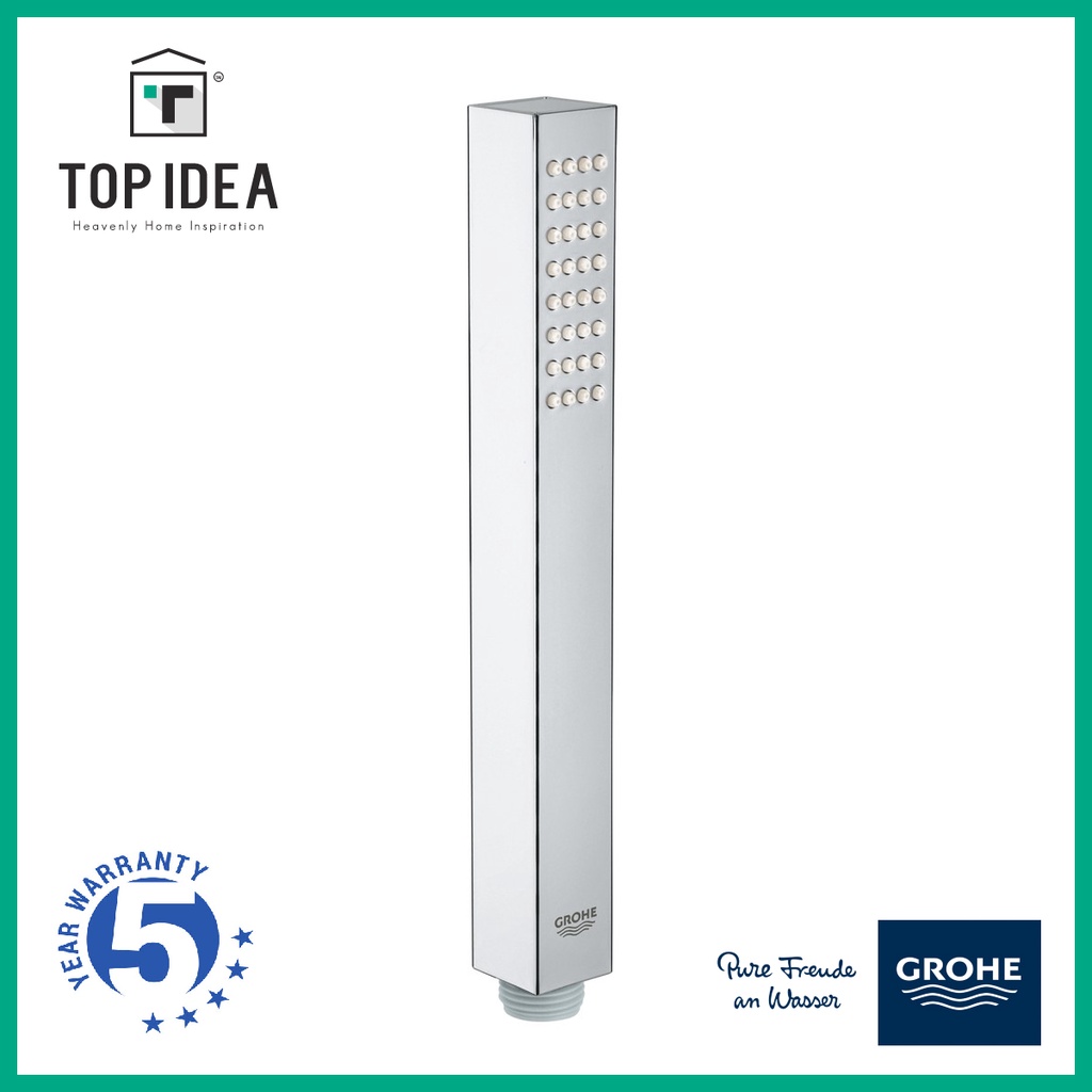 Grohe Euphoria Cube Stick Hand Shower 1 Spray Made In Germany GROHE StarLight chrome *รับประกัน 5 ปี 27699000
