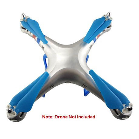 Syma X8C X8W X8G RC Quadcopter Drone พับใบพัดใบมีดชุดสีฟ้า 4 ชิ้น