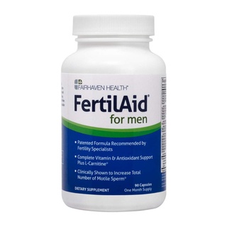 ของแท้!!FertilAid for Men: Male Fertility Supplement for Sperm Count, Motility, and Morphology