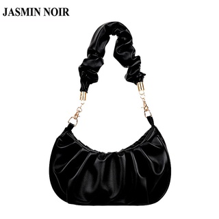 Jasmin Noir กระเป๋าสะพายไหล่กระเป๋าถือแฟชั่นสําหรับสตรีหนัง Pu ขนาดเล็ก