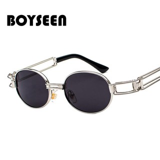 BOYSEEN แว่นกันแดดพังก์ใหม่สไตล์ฮาราจูกุเทรนด์แว่นตาย้อนยุคฮิปสเตอร์สตรีทถ่ายภาพแว่นกันแดดแว่นตา 887