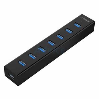 7 Port USB HUB V.3.0 ORICO (H7013-U3) Black อุปกรณ์เชื่อมต่อ ประกัน 2Y