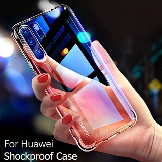 เคสซิลิโคน TPU สีใส กันกระแทก สำหรับ Huawei Mate 20 X P20 P30 P40 Pro Lite Nova 11 11i 8i 7i 3i 5T 7 8 SE 9 Y9 Y7 Prime 2019 Pro Y9s Y7a Y9a Y7s Y7P Y6P Y5P Honor 50 Pro 8X