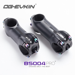 OG-EVKIN Carbon Stem 10 Degree 31.8MM Titanium Road Bike Stem Positive and Negative Cycling MTB Bicycle Parts