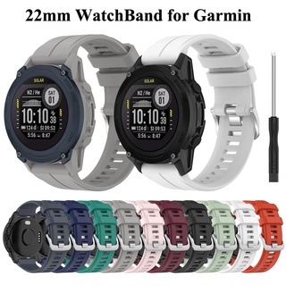 สายนาฬิกาข้อมือซิลิโคน 22 มม. สําหรับ Garmin Forerunner 955 945 935 instinct fenix6 fenix5