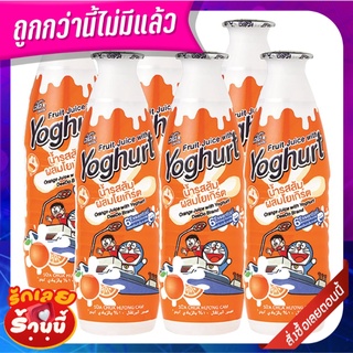 ดีโด้ น้ำส้ม10% ผสมโยเกิร์ต 300 มล. แพ็ค 6 ขวด Deedo orange With Yoghurt 300 ml x 6