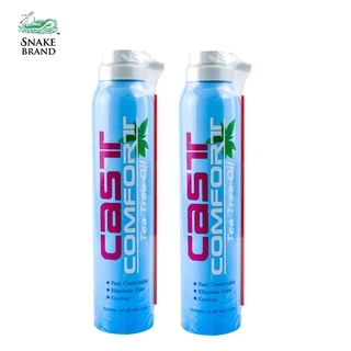 Snake Brand Cast Comfort Spray สเปรย์ลดอาการคันในเฝือก 200 มล.x 2 คาส์ท คอมฟอร์ท สูตรทีทรีออยล์ ลดระคายเคือง