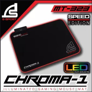 แผ่นรองเมาส์ไฟ RGB SIGNO E-Sport MT-323 CHROMA-1 Illuminated Gaming Mouse Mat Speed Edition