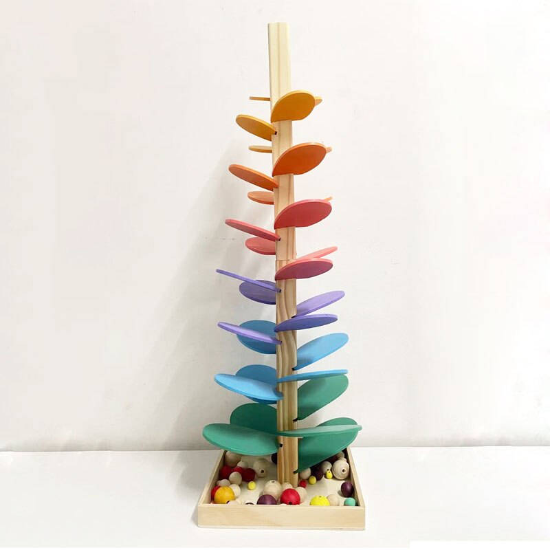 Interactive Learnin Details about   Wooden Marble Sound Tree Singing Tree Marble Run 21 inches 