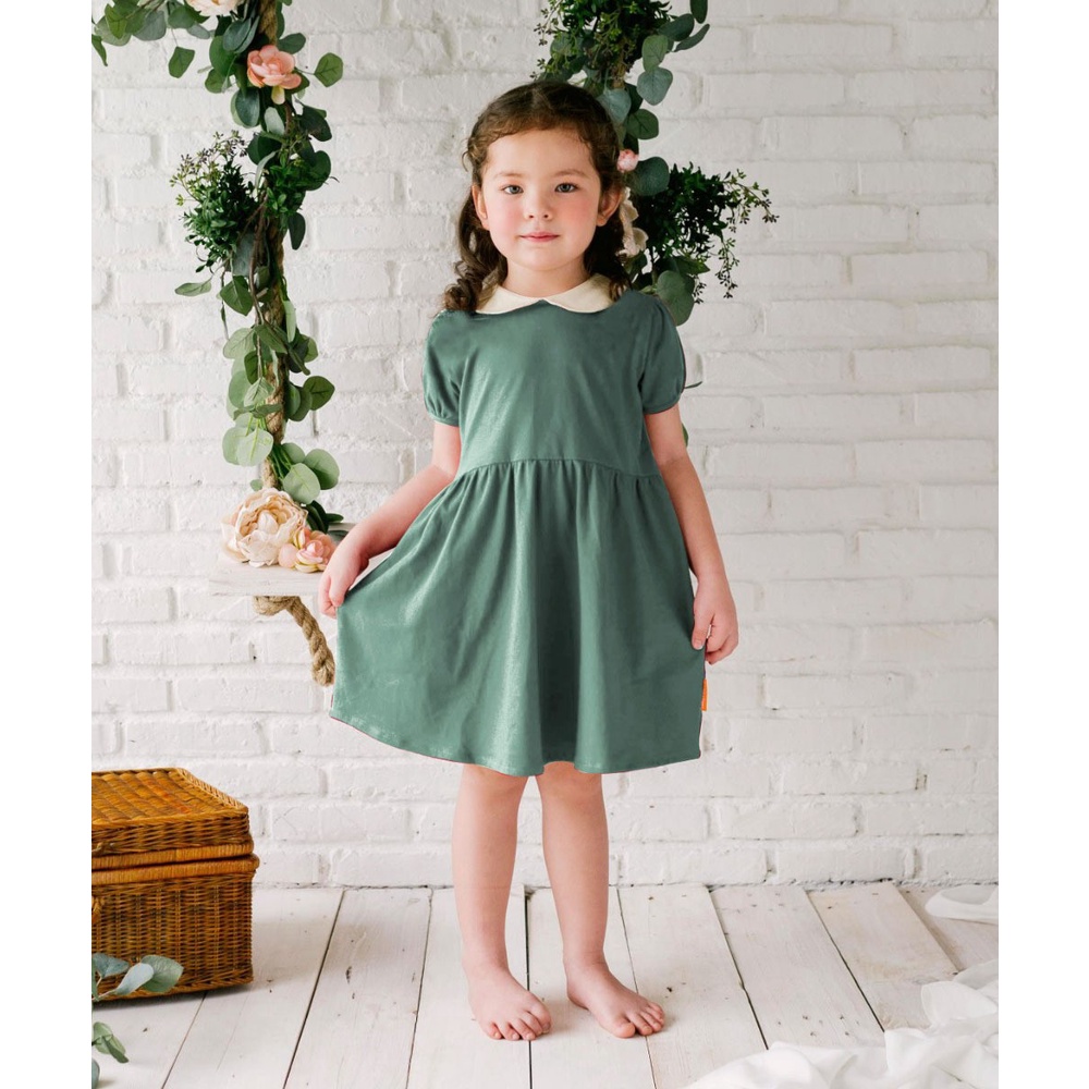 Kotonville - Maia เดรสคอปกสําหรับเด็กผู้หญิง (6mth -10 ปี)