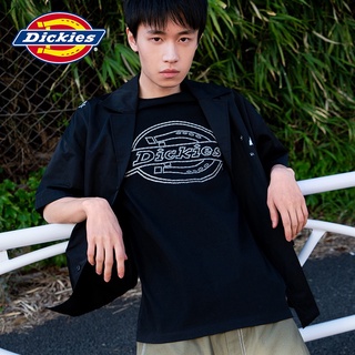 Dickies เสื้อยืดลําลอง คอกลม แขนสั้น ผ้าฝ้าย พิมพ์ลาย สําหรับผู้ชาย 8767