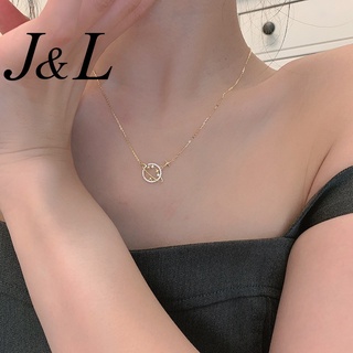 J&amp;L สร้อยคอ แต่งจี้รูปดาว สไตล์เกาหลี เครื่องประดับสำหรับผู้หญิง