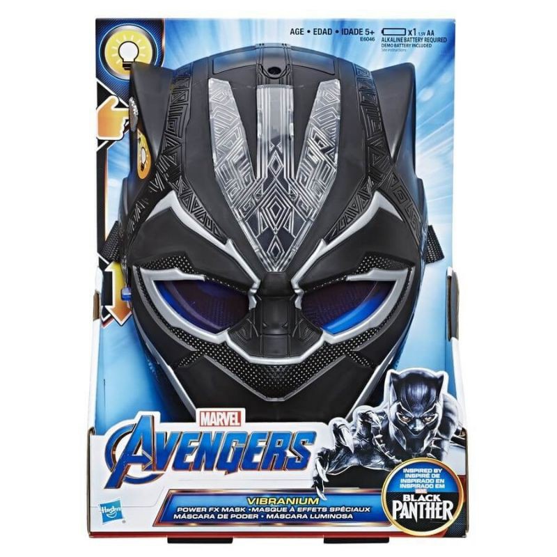 Marvel Black Panther Wakanda Vibranium Power FX Mask Pulsating Light Effects for Halloween Costume Role Play หน้ากาก