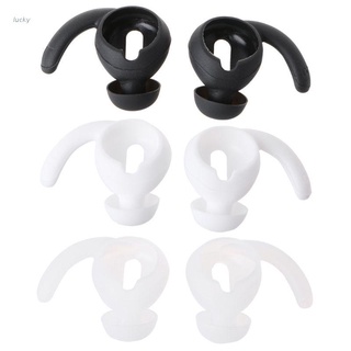 lucky* 1Pair Soft Silicone Earphone Cover Earbuds Eartip Ear Wings Hook Cap Sports Earhook for App-le iPhone Airpods Earpods Headphone