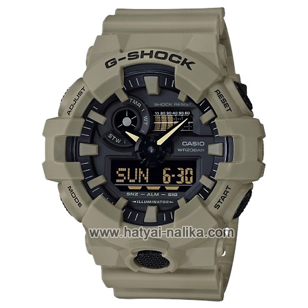 นาฬิกา คาสิโอ Casio G-Shock Special Color GA-700UC Military Utility Color series รุ่น GA-700UC-5A สี Tan