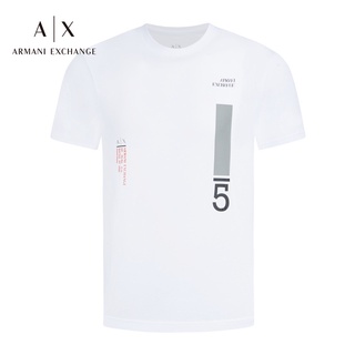 Armani Exchange ใหม่ เสื้อยืดคอกลม แขนสั้น สําหรับผู้ชาย 3hztlg-zjbvz