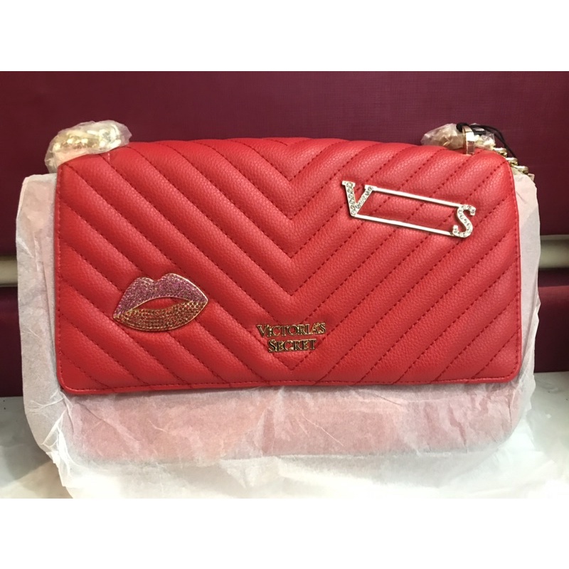 Victoria’s Secret Cross Body Bag (สีแดงสดใส)