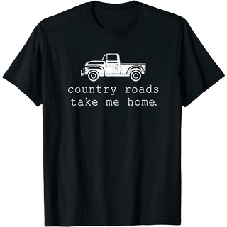 เสื้อยืด ผ้าฝ้ายแท้ พิมพ์ลาย Novelty Country Roads Take Me Home สําหรับผู้ชาย