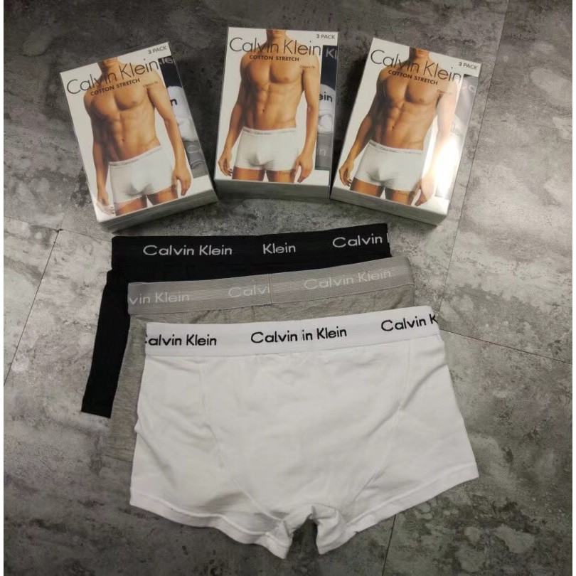 Calvin Klein ชุดชั้นใน 3 ชิ้นพร้อมกล่อง Shopee Thailand 9011