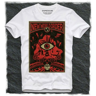 เสื้อวินเทจชาย - เสื้อยืดผู้ชายคลาสสิกสําหรับ Girt New World Order NWO สมรู้ร่วมคิด RLC อนาธิปไตยอิ