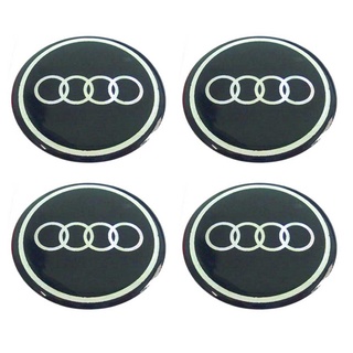 กรุณาวัดขนาดก่อนสั่งซื้อ 50mm. สติกเกอร์ AUDI สติกเกอร์ติดดุมล้อ สติกเกอร์เรซิ่น กว้าง 50 มิล.(5เซนติเมตร) Aegether